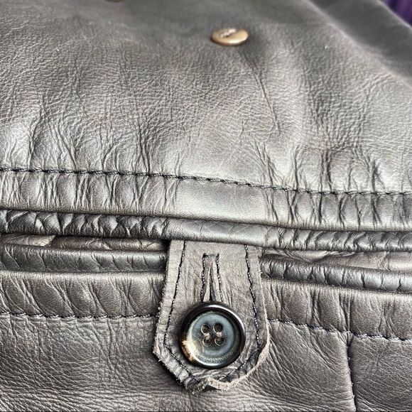 Ralph Lauren Collection Made in Italy Brown Distressed Calf Cavalry Moto Jacket - Picture 8 of 13